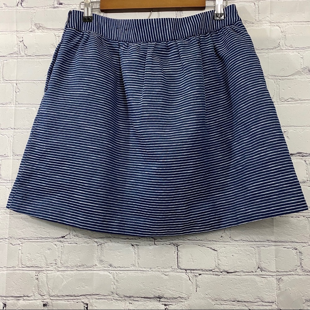 Banana Republic Pin Striped Mimi Skirt Pocket